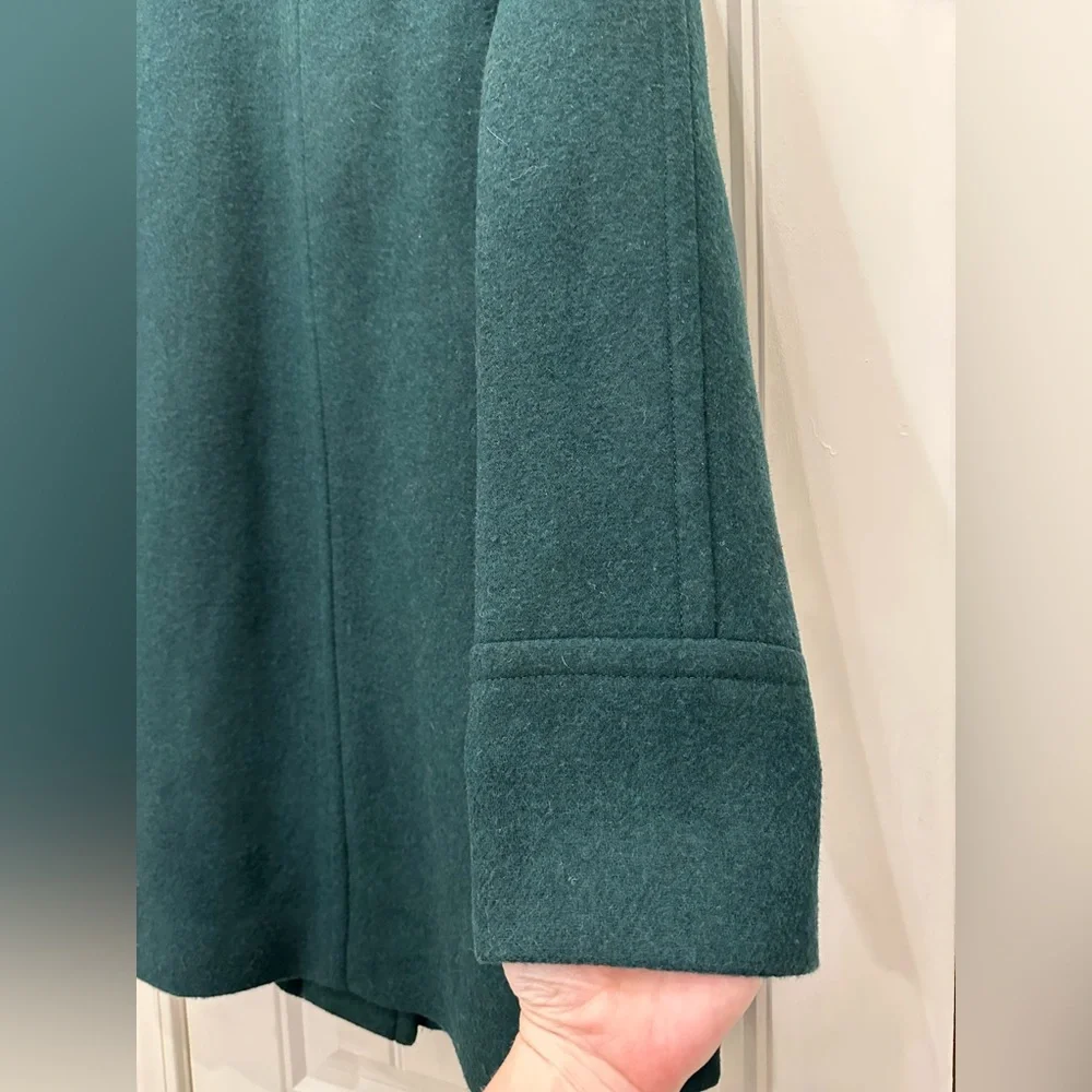 J. Crew NWT Green Wool Blend City Coat Size 8
